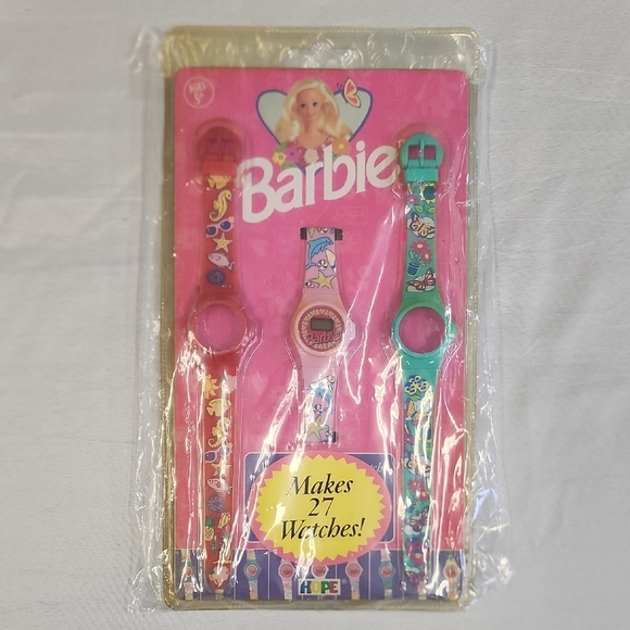 Barbie Kids Watch Set "Makes 27 Watches" Mattel - Picture 1 of 12